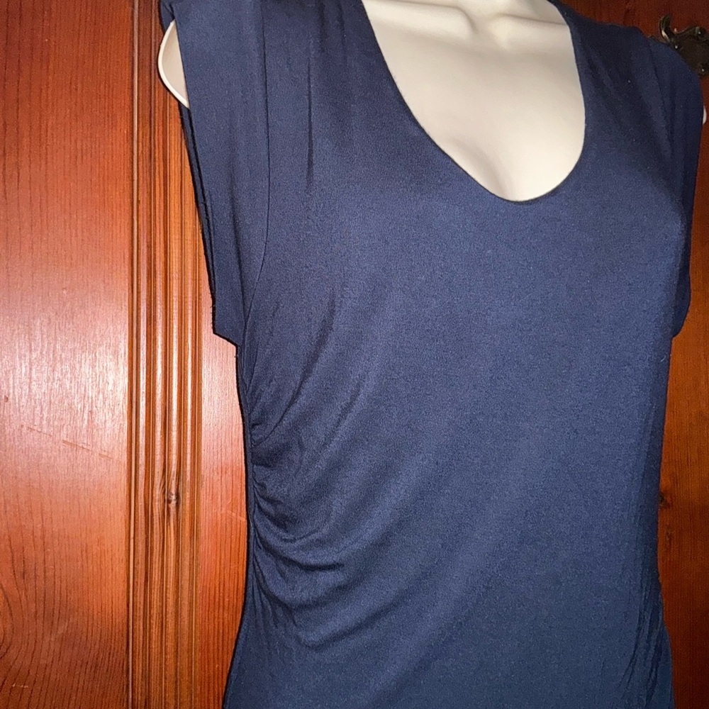 Velvet by Graham & Spencer Blue Ruched Dress - Picture 5 of 9